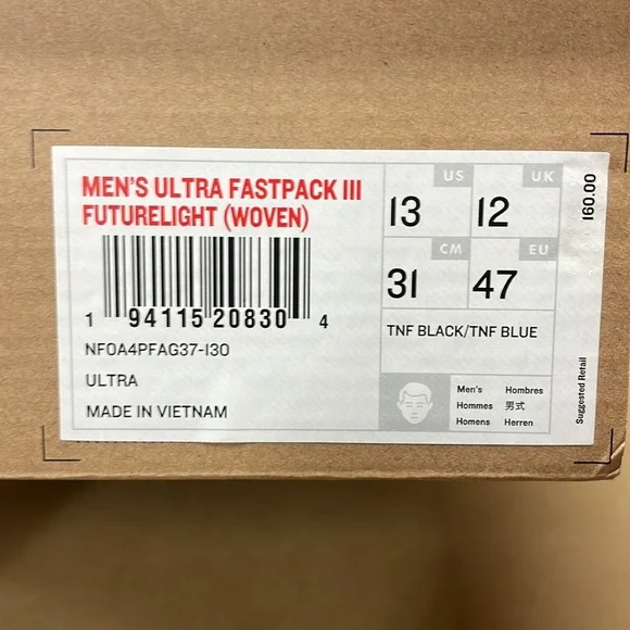 The North face men’s ultra fast pack lll Future light sneakers - Picture 10 of 10